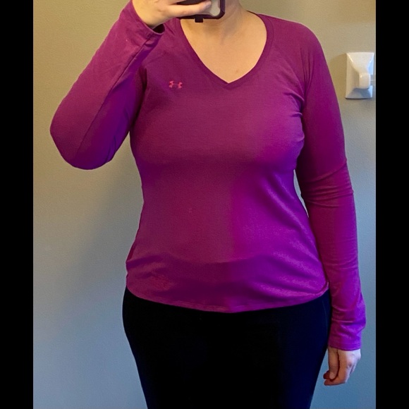 Under Armour Heat Gear Pink/Purple L Sleeve -SOLD - Picture 12 of 14